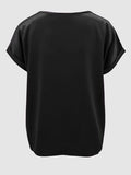 Round Neck Short Sleeve T-Shirt - Flyclothing LLC