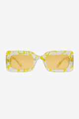 Tortoiseshell Rectangle Polycarbonate Sunglasses - Flyclothing LLC