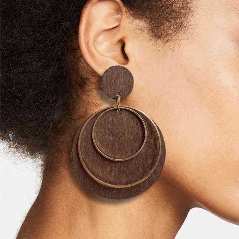 Geometric Drop Earrings - Flyclothing LLC