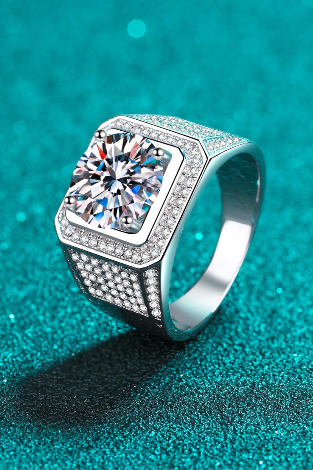 Bring It Home 925 Sterling Silver Moissanite Ring - Trendsi