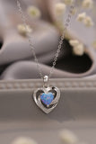 Opal Heart Pendant Necklace - Flyclothing LLC