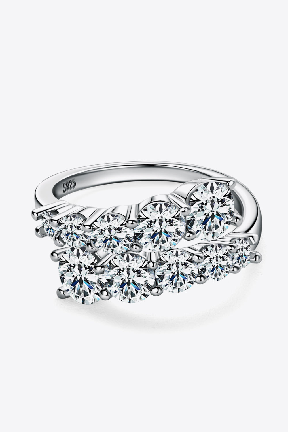 Moissanite 925 Sterling Silver Ring - Flyclothing LLC