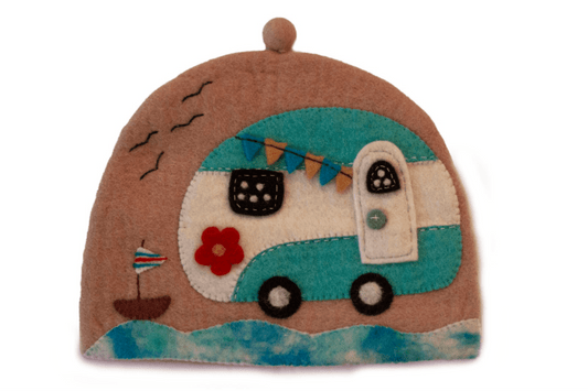 Hand Crafted Felt: Camper Van Tea Cozy - Flyclothing LLC