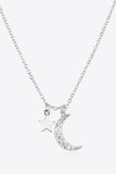 Zircon Star and Moon Pendant Necklace - Flyclothing LLC