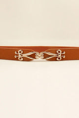 Alloy Buckle Elastic Belt - Trendsi