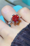 2 Carat Moissanite 6-Prong Ring in Phoenix Fire - Trendsi