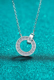 Moissanite Pendant Rhodium-Plated Necklace - Flyclothing LLC