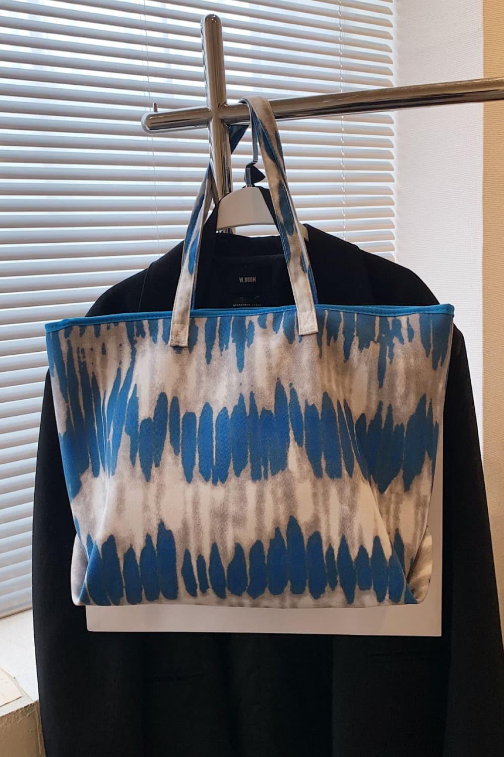 Printed PU Leather Tote Bag - Flyclothing LLC