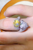 2 Carat Yellow Moissanite Animal Bypass Ring - Flyclothing LLC