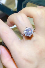 2 Carat Moissanite 925 Sterling Silver Ring - Flyclothing LLC