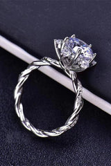 Moissanite Twisted Ring - Flyclothing LLC