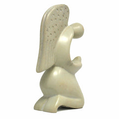 Praying Angel Soapstone Sculpture - Natural Stone - Flyclothing LLC