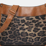 PU Leather Leopard Shoulder Bag - Flyclothing LLC