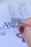 1 Carat Moissanite Square Ring - Flyclothing LLC