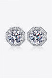 2 Carat Moissanite 925 Sterling Silver Stud Earrings - Flyclothing LLC