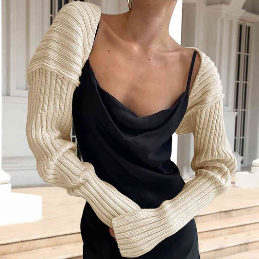 Long Sleeve Knit Bolero - Flyclothing LLC