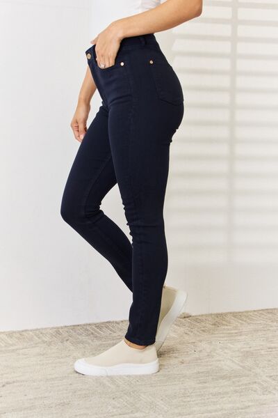 Judy Blue Full Size Garment Dyed Tummy Control Skinny Jeans - Flyclothing LLC