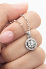 Zircon Pendant 925 Sterling Silver Necklace - Flyclothing LLC