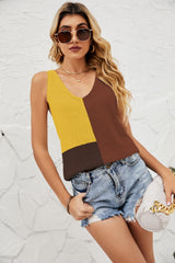 Color Block Knit Tank - Flyclothing LLC