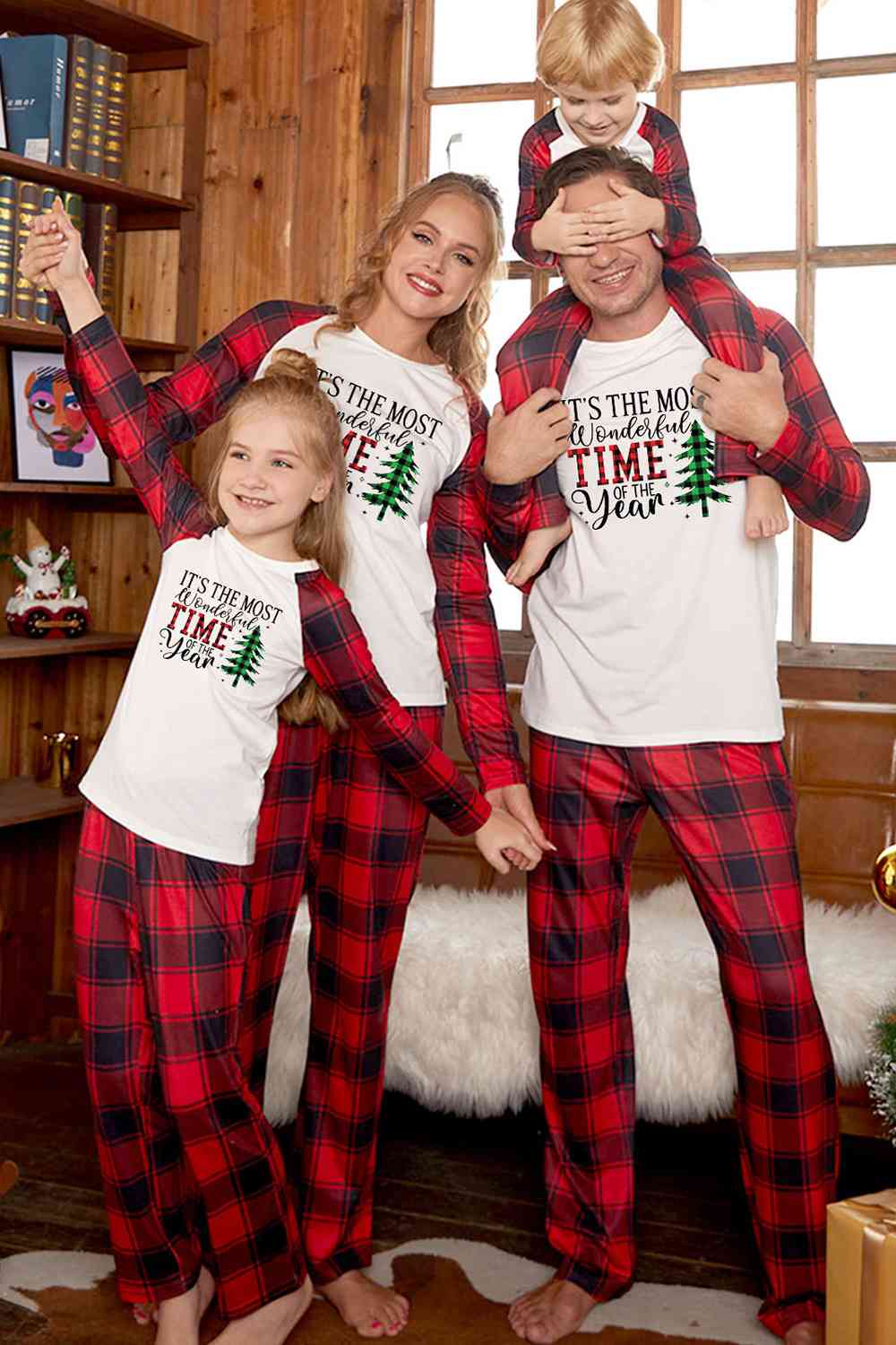 New Orleans Saints NFL Christmas Plaid Family Pajamas Set Gift For