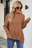 Twisted Round Neck Sweater - Flyclothing LLC