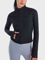 Zip-Up Long Sleeve Sports Jacket - Flyclothing LLC