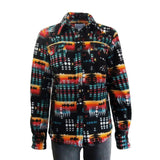 Rockmount Clothing Women's Native Pattern Fleece Western Shirt in Black & Red - Rockmount Clothing