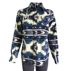 Rockmount Ranch Wear Womens Native Pattern Fleece Western Shirt - Flyclothing LLC