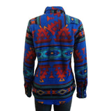 Rockmount Clothing Women's Native Pattern Fleece Western Shirt in Blue & Red - Rockmount Clothing