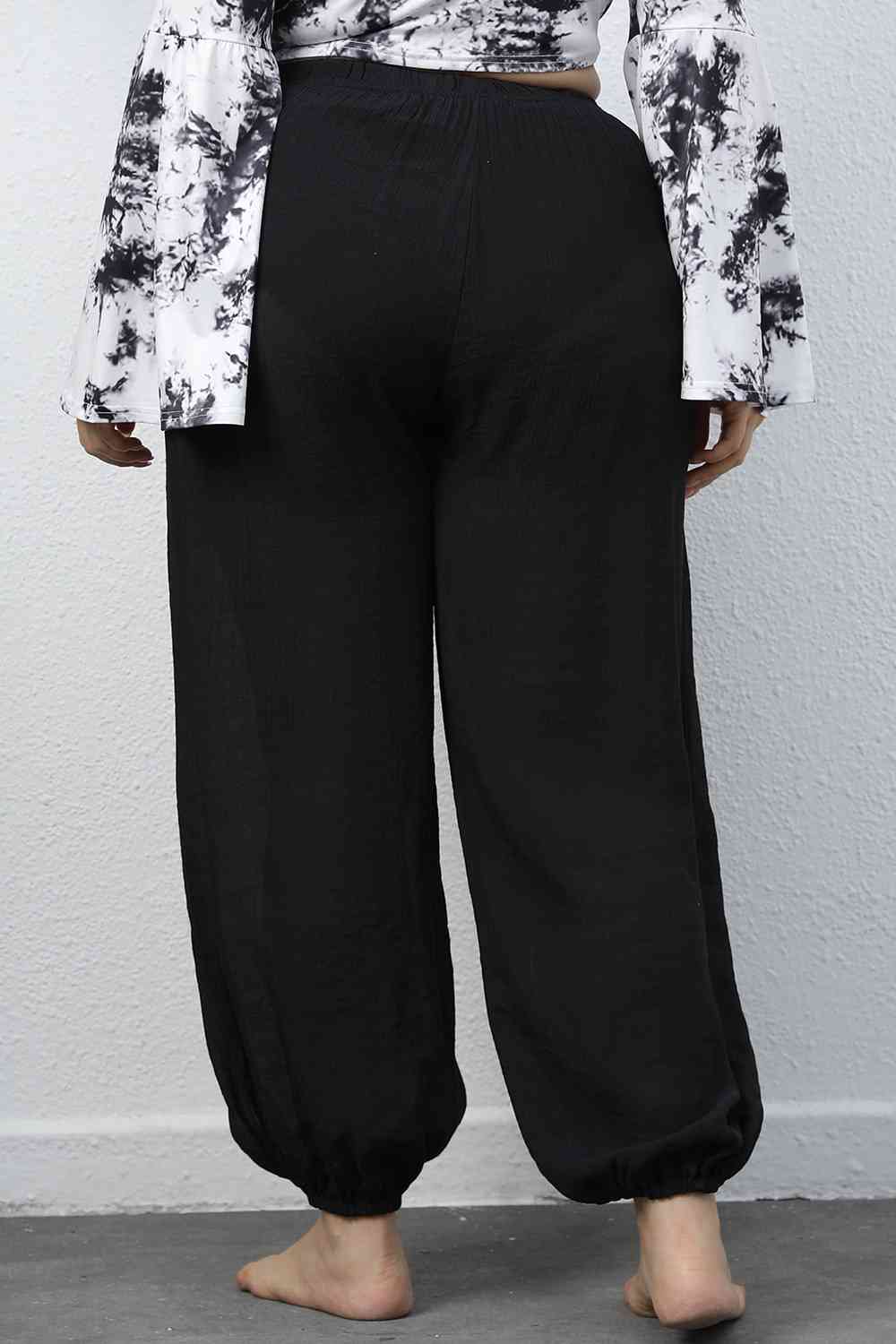 Plus Size Drawstring Jogger Pants - Flyclothing LLC