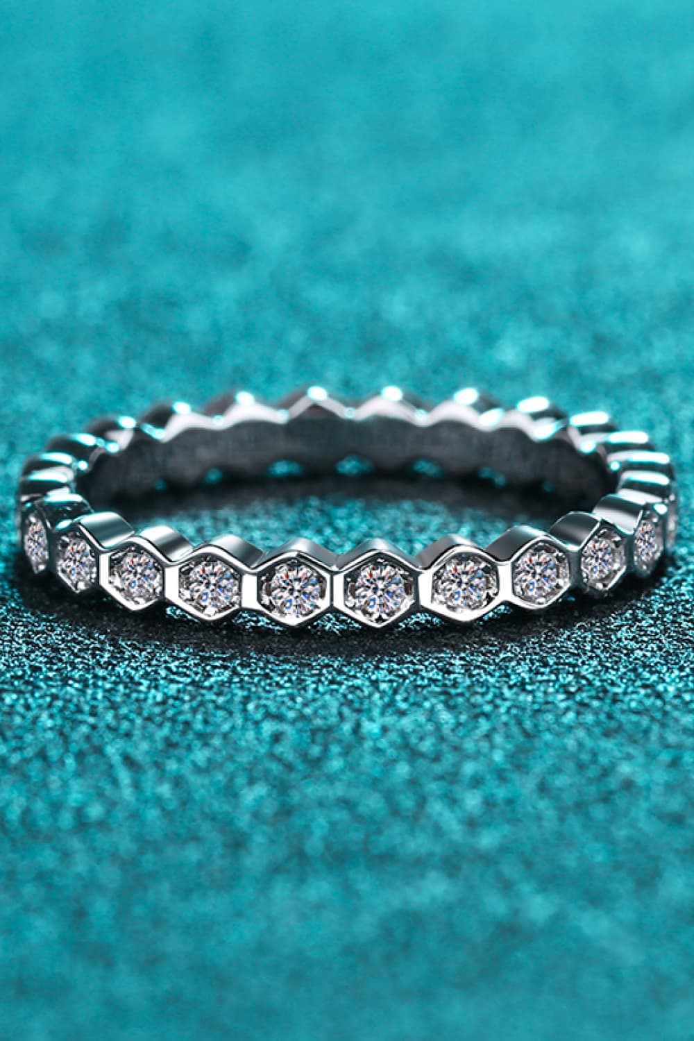 Moissanite 925 Sterling Silver Eternity Ring - Flyclothing LLC