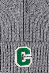 Letter C Patch Cuffed Beanie - Trendsi