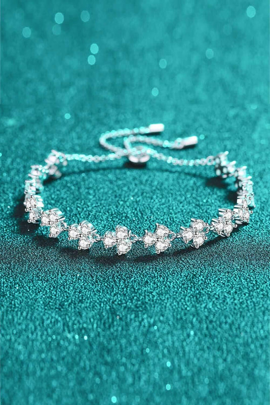 4.2 Carat Adjustable Moissanite Bracelet - Flyclothing LLC