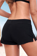 Full Size Run Contrast Drawstring Swim Bottoms - Trendsi