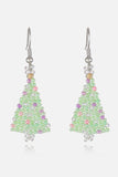 Beaded Christmas Tree Earrings