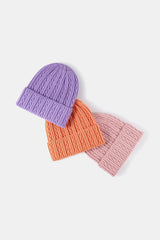 Mixed Knit Cuff Beanie - Flyclothing LLC