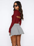 Cutout Raglan Sleeve Bolero and Tube Top - Flyclothing LLC