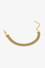 18K Gold-Plated Wide Chain Bracelet - Flyclothing LLC