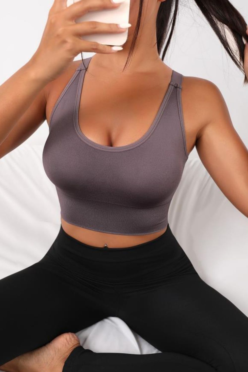 Scoop Neck Long Sports Bra – Flyclothing LLC