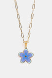 Flower Pendant Stainless Steel Necklace - Flyclothing LLC