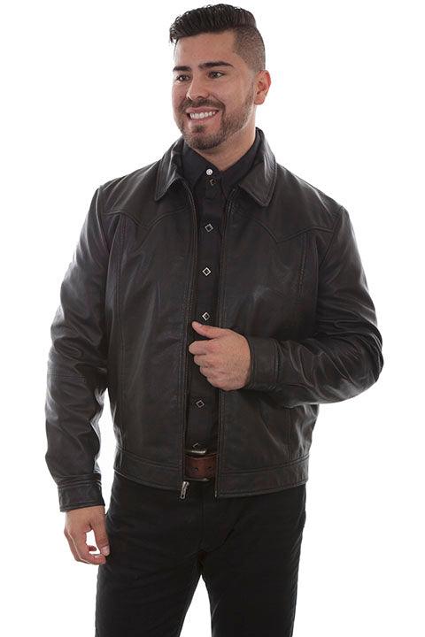 Scully Leather Black Lamb Mens Jacket - Flyclothing LLC