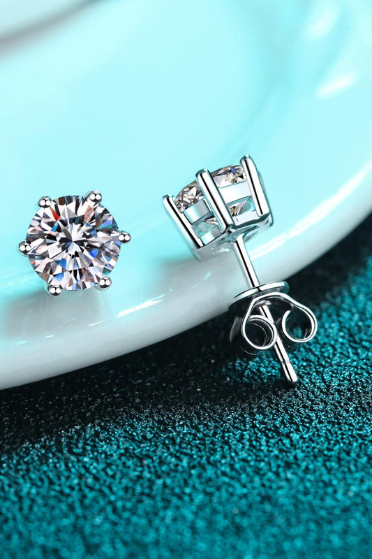 Endless Cheer Moissanite Stud Earrings - Flyclothing LLC