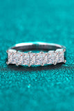 Romantic Surprise 2 Carat Moissanite Rhodium-Plated Ring - Flyclothing LLC