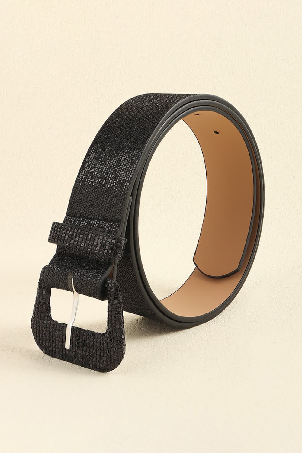 Glitter PU Leather Belt - Flyclothing LLC