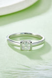 Moissanite 925 Sterling Silver Solitaire Ring - Flyclothing LLC