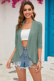 Half Sleeve Open Front Cardigan