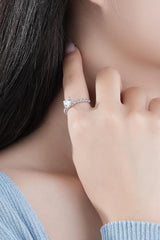 Classic 4-Prong Moissanite Ring - Trendsi