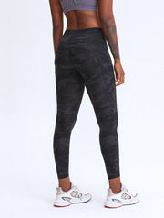 Double Take Wide Waistband Leggings with Pockets - Flyclothing LLC