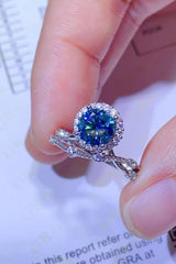 1 Carat Moissanite 925 Sterling Silver Ring - Flyclothing LLC