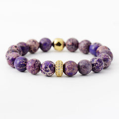 Natural Stone Beaded Bracelet